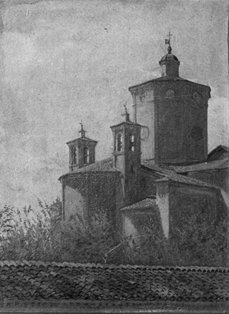 Veduta della chiesa di San Nicolò a Carpi - Museo Civico Giulio Ferrari, Carpi, Modena